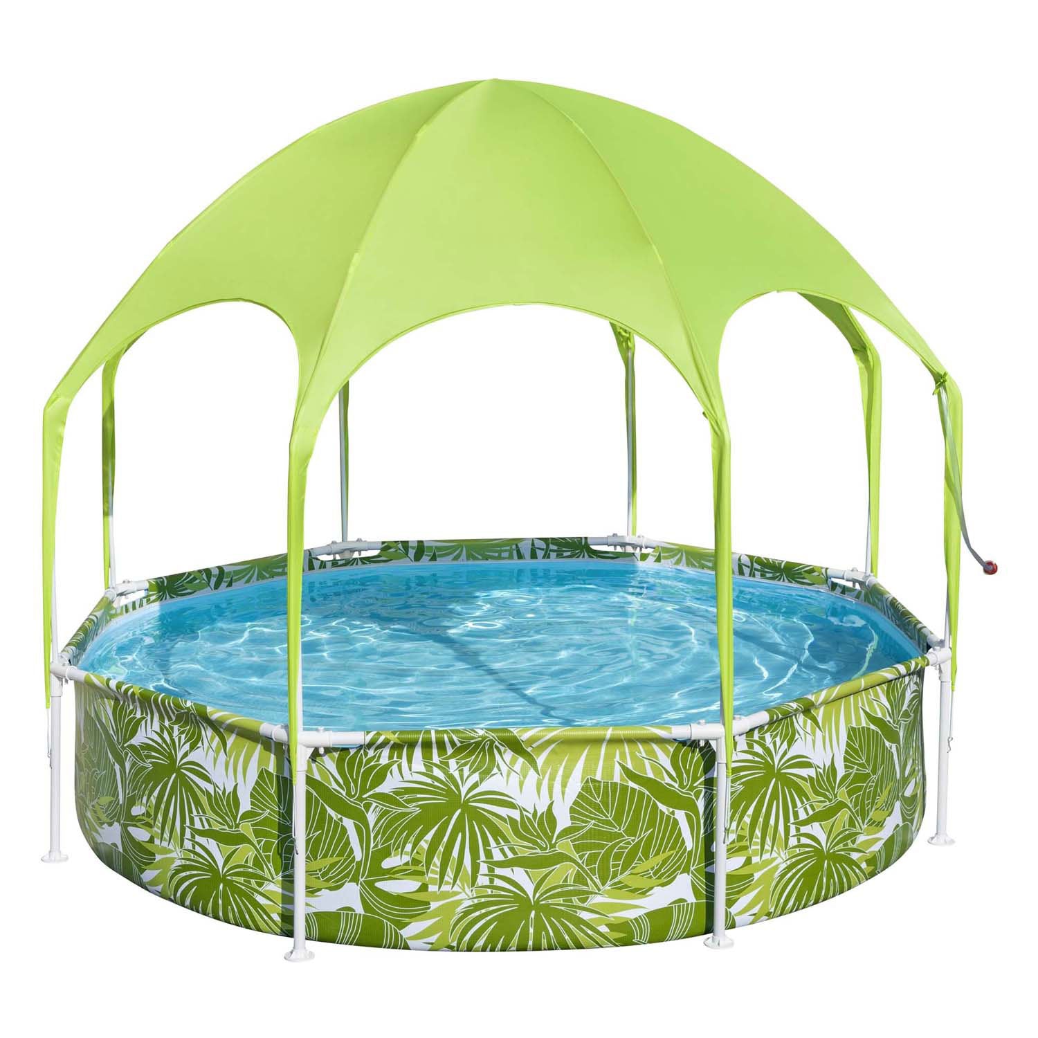 Bestway mijn eerste frame zwembad splash-in-shade speel rond met uv zonnescherm, 244cm