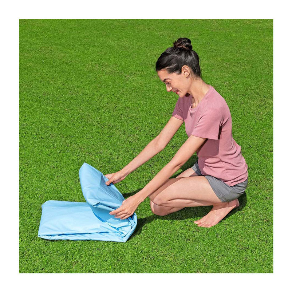 Bestway mijn eerste frame zwembad splash-in-shade speel rond met uv zonnescherm, 244cm