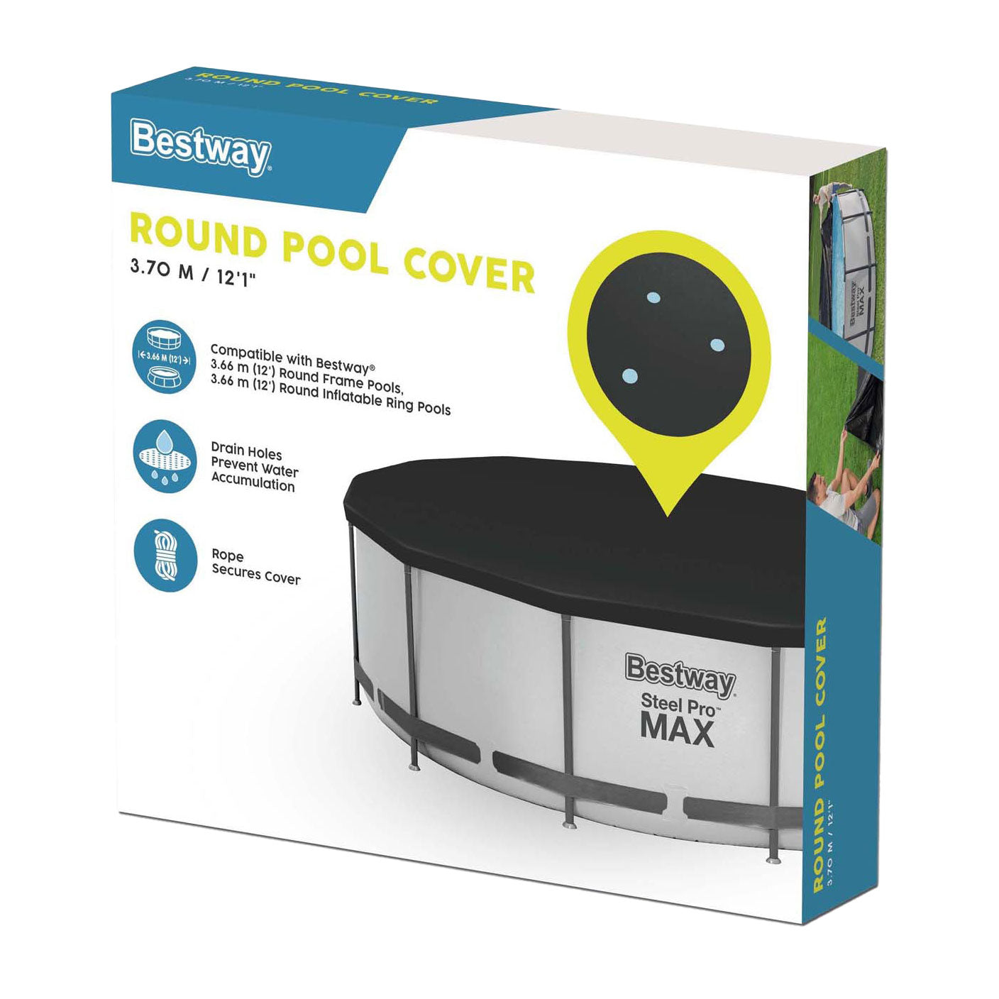 Bestway afdekzeil rond, 360 366cm