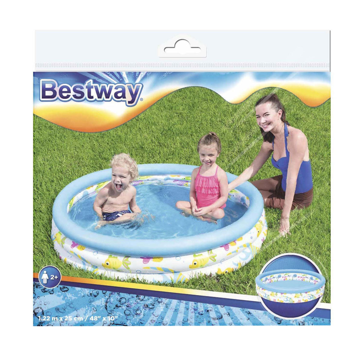 Bestway kinderbad rond koraalrif crew speelpool 122