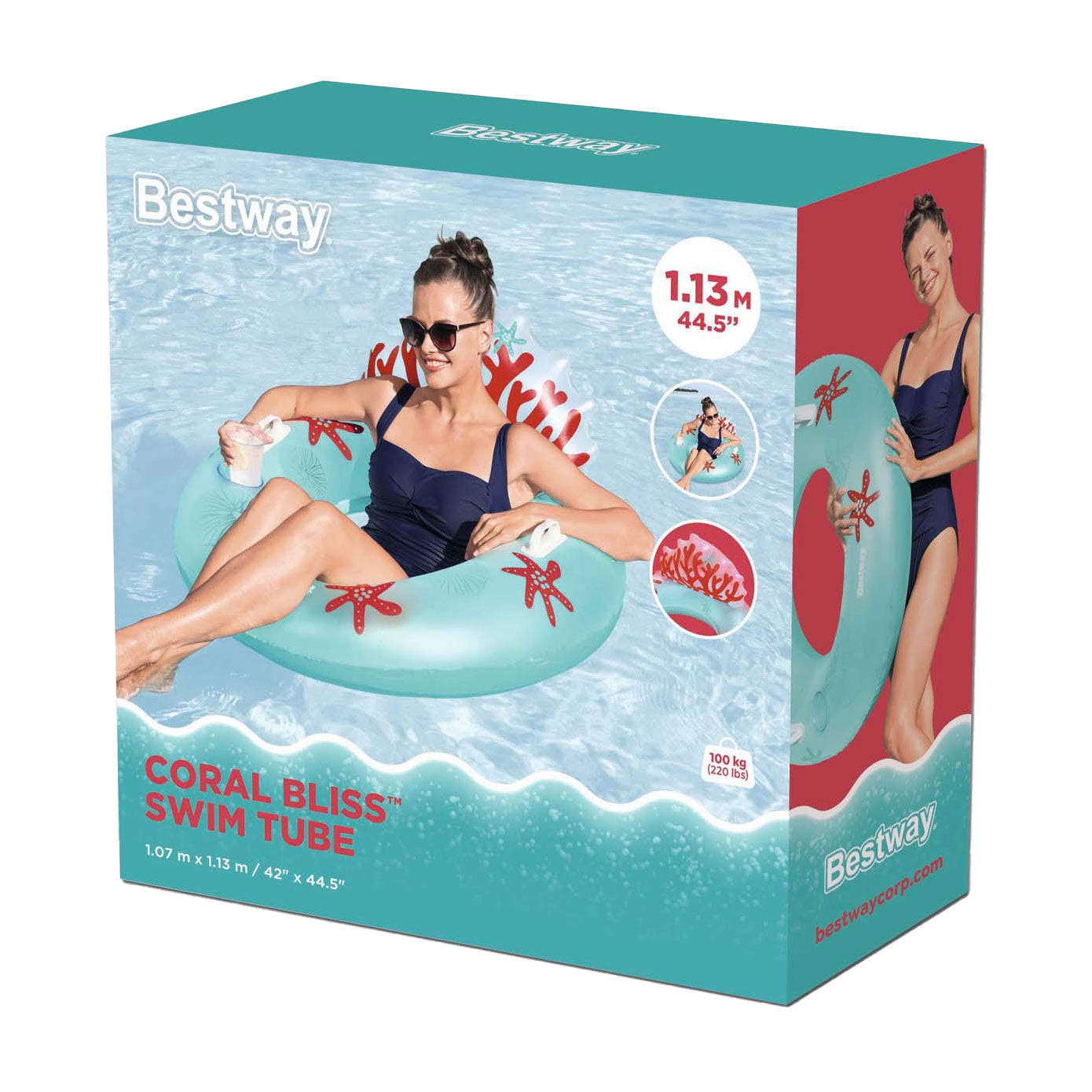 Bestway zwembad koraal, 97cm