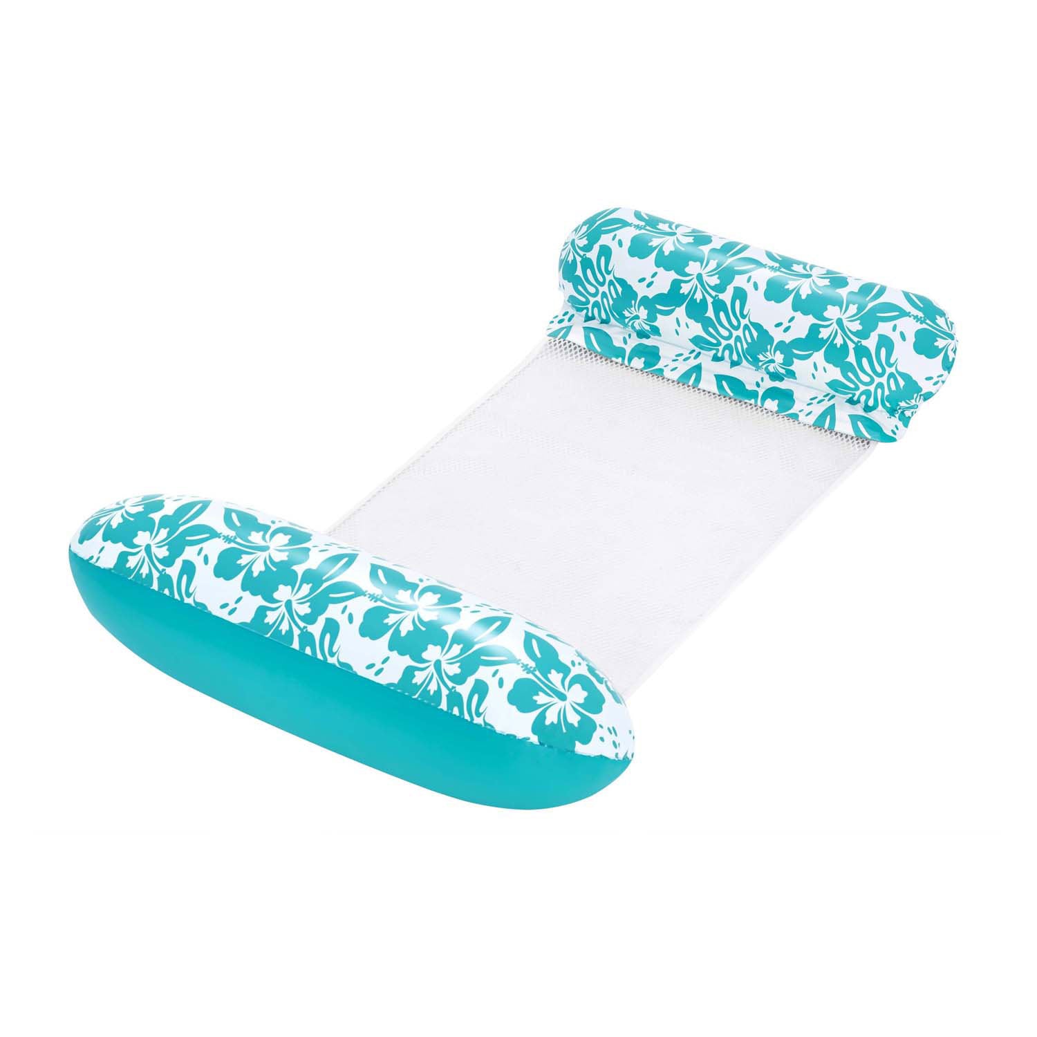 Bestway bloemen luchtbed met netbodem, 114cm