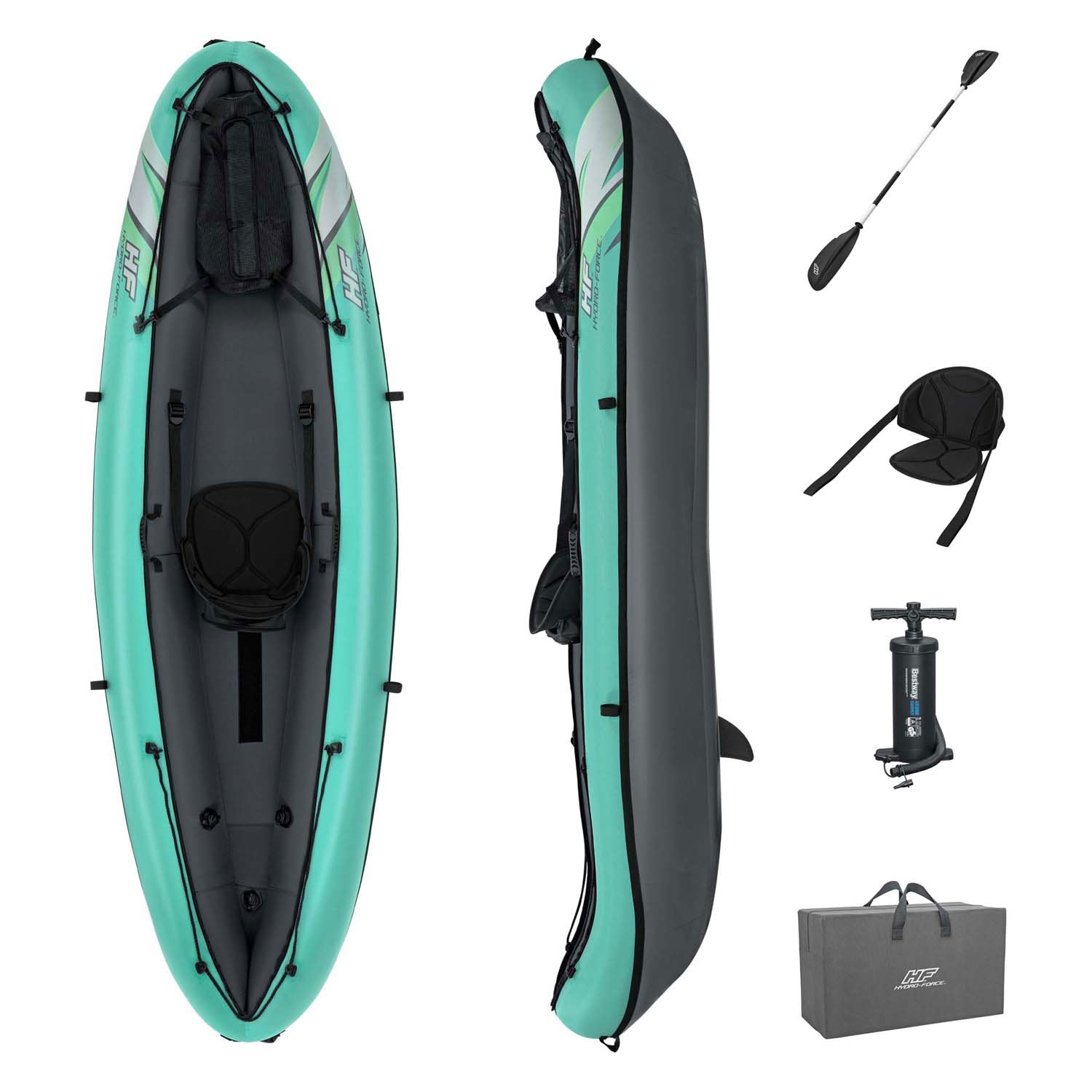 Bestway hydro force kajak ventura elite x1 set opblaasbaar