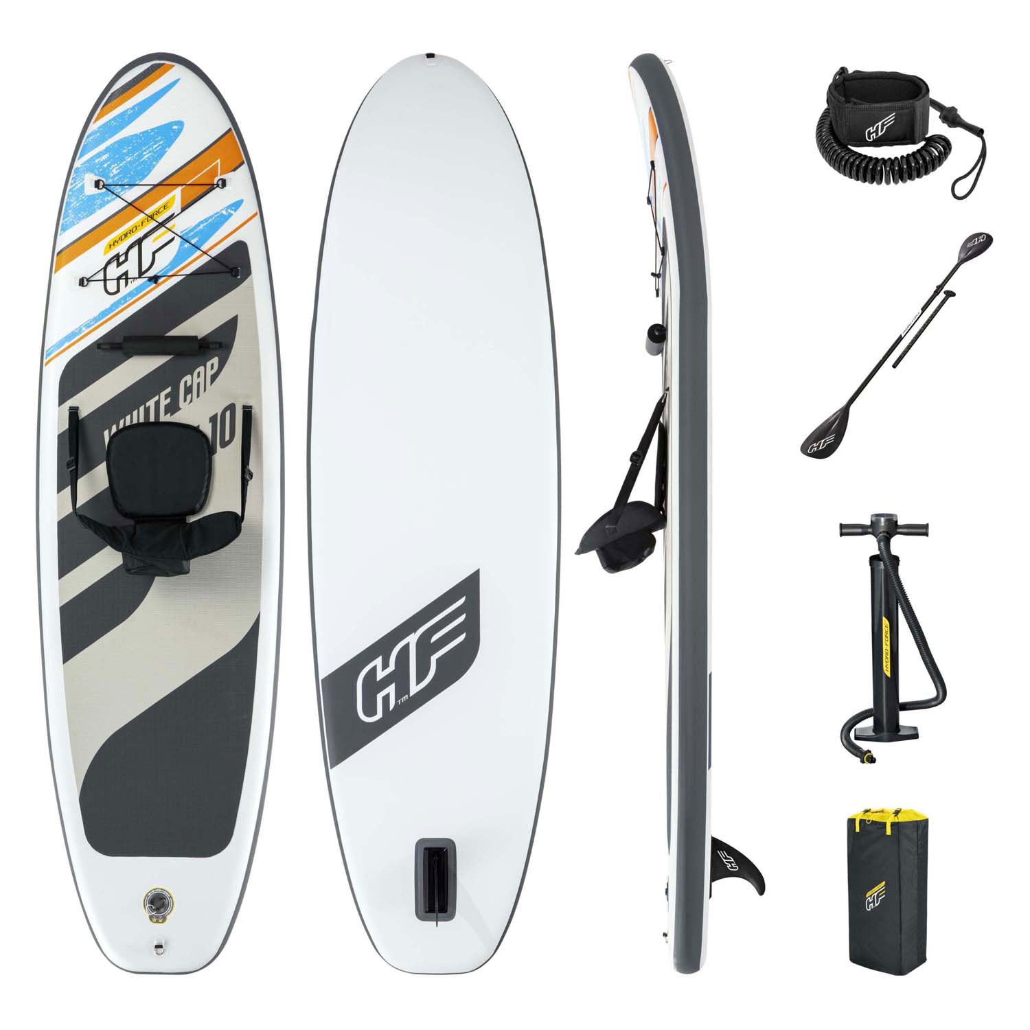 Bestway - Hydro Force White Cap Convertible SUP-set
