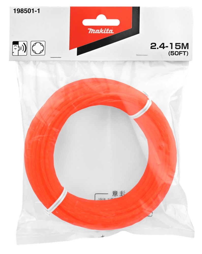 Makita accessoires nylon koord 2.4-15m - 198501-1 - 198501-1