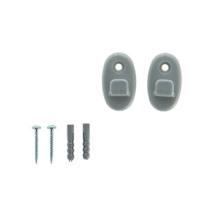 Metaltex wandhaakjes 2 stuks grijs