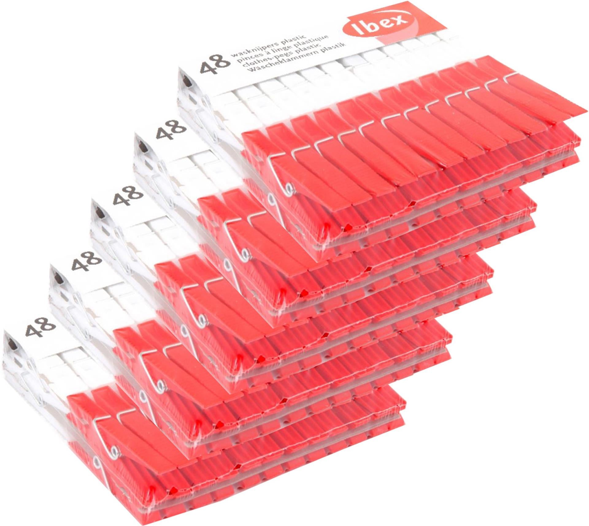 Ibex wasknijpers plastic 5 pak a 48stuks