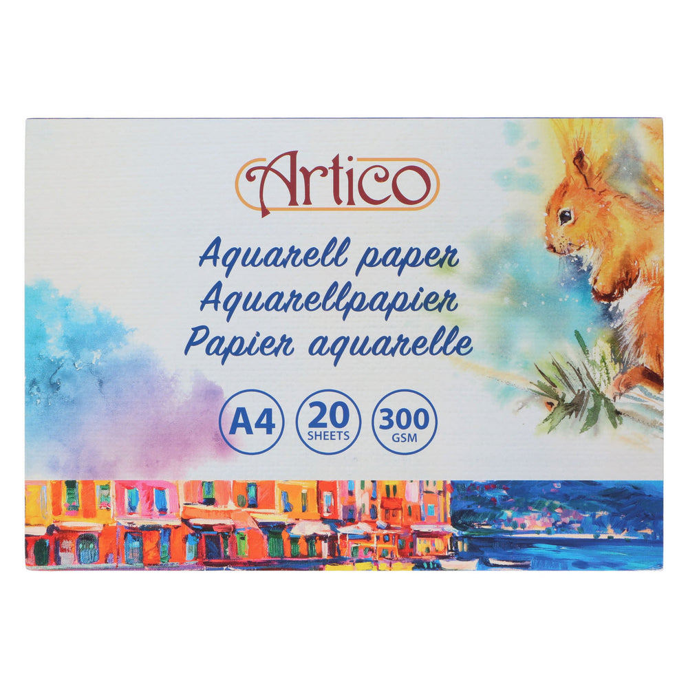 Aquarelpapier wit, 20vouwen