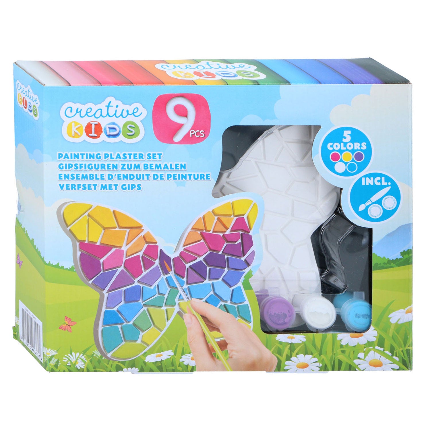 Gips verfpatronen, 9dlg.