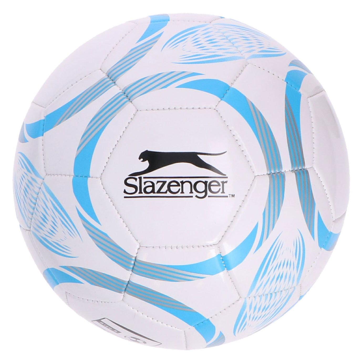 Merkloos sans marque slazenger voetbal maat 5 - football size 5 voor training en wedstrijd - voetbal voor buiten en sportveld - assorti kleuren zwart, blauw of rood - standaard voetbalmaat