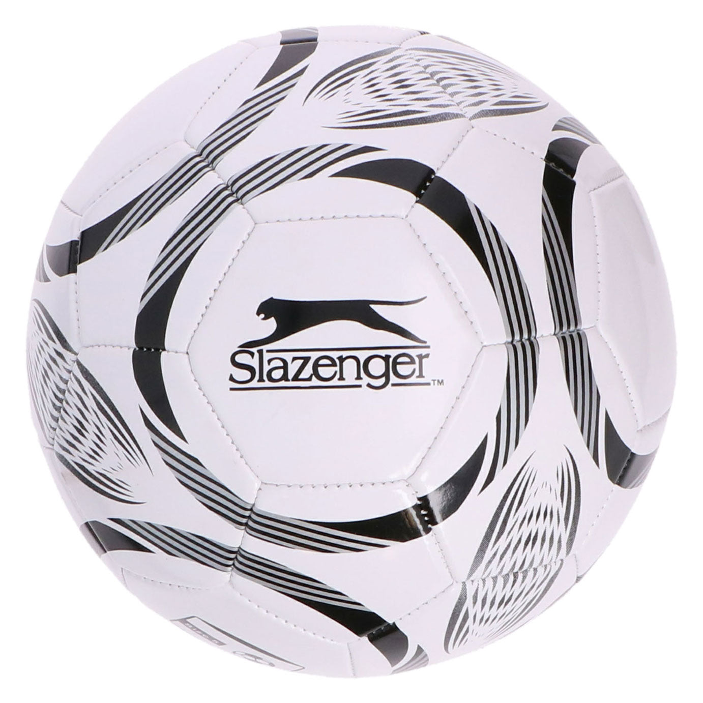 Merkloos sans marque slazenger voetbal maat 5 - football size 5 voor training en wedstrijd - voetbal voor buiten en sportveld - assorti kleuren zwart, blauw of rood - standaard voetbalmaat