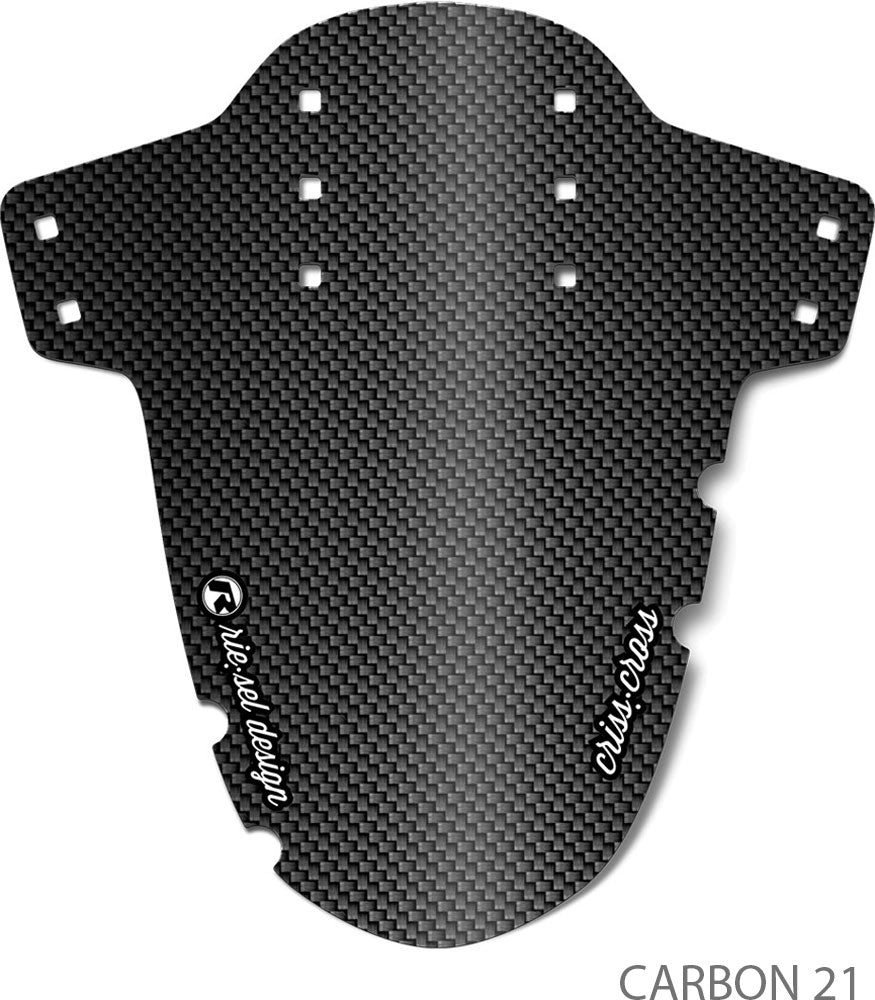 Rie:sel design criss:cross - cyclocross gravel mudguard | stickerbomb ultra black