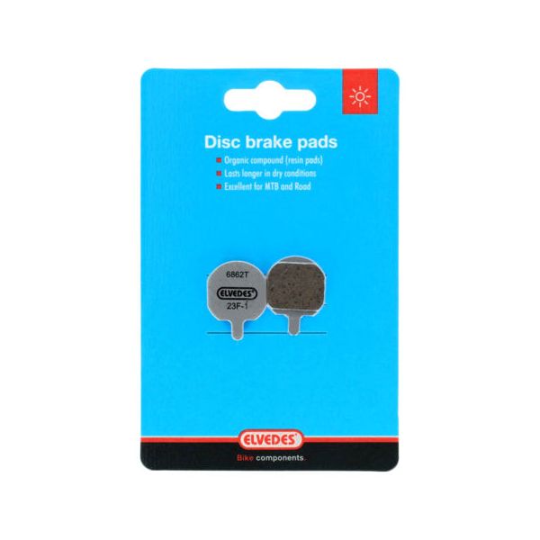 Elvedes schijfremblokset - hayes - organische compound (resin) - 1 paar