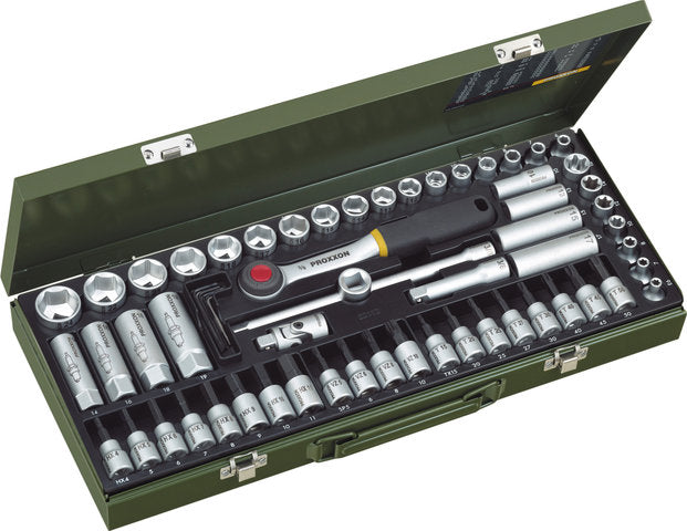 Proxxon 3 8 super compact set, 65 pieces