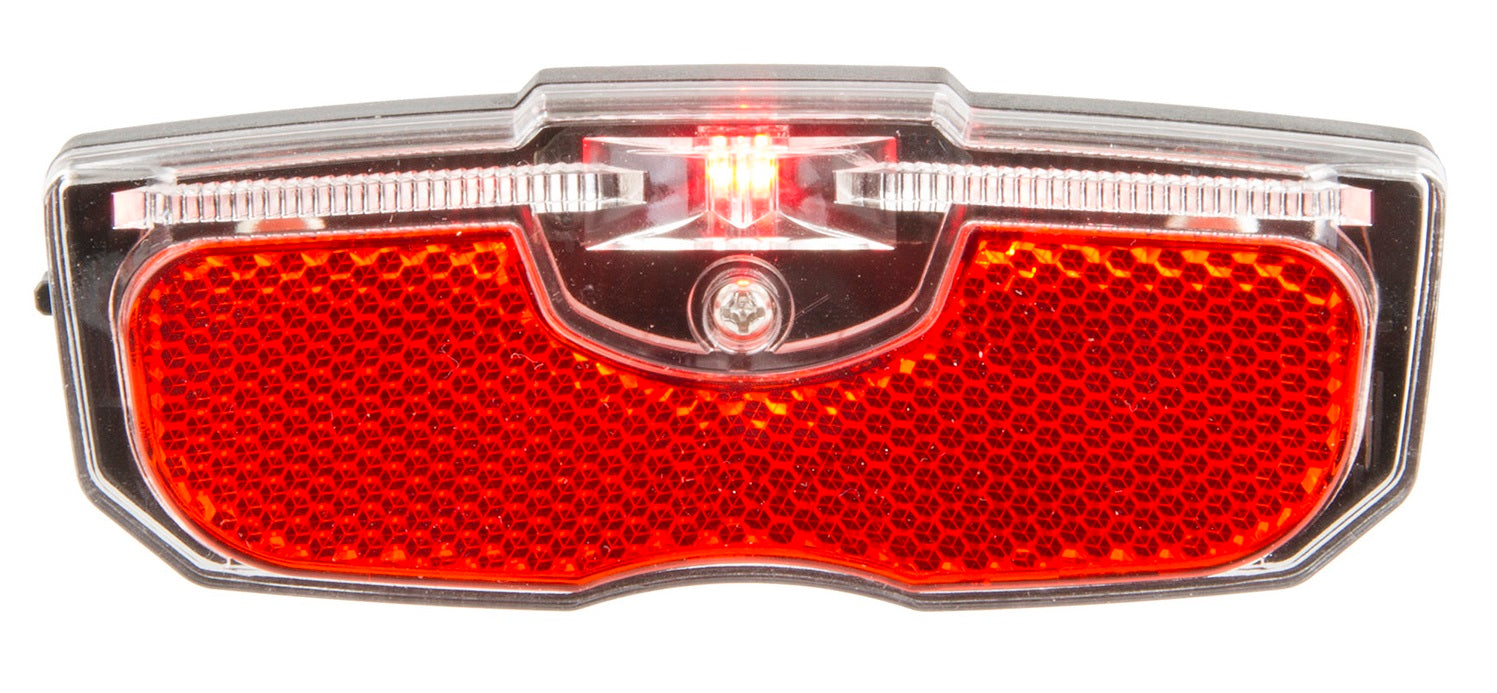 Een lun alnlun led achterlicht 80mm batterij aan-uit op kaart