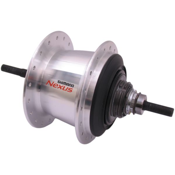 Shimano versnellingsnaaf 7 speed nexus 7 sg-c3001 voor rollerbrakes velgrem 36 gaats - zilver