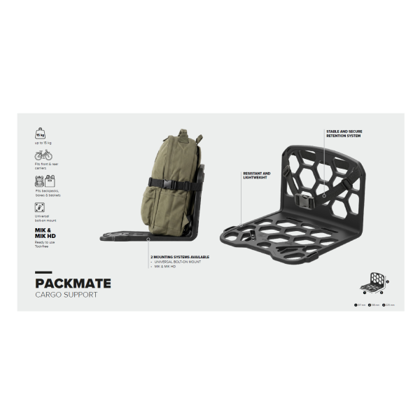 Polisport luggage tracker mate vr+hr cargo black