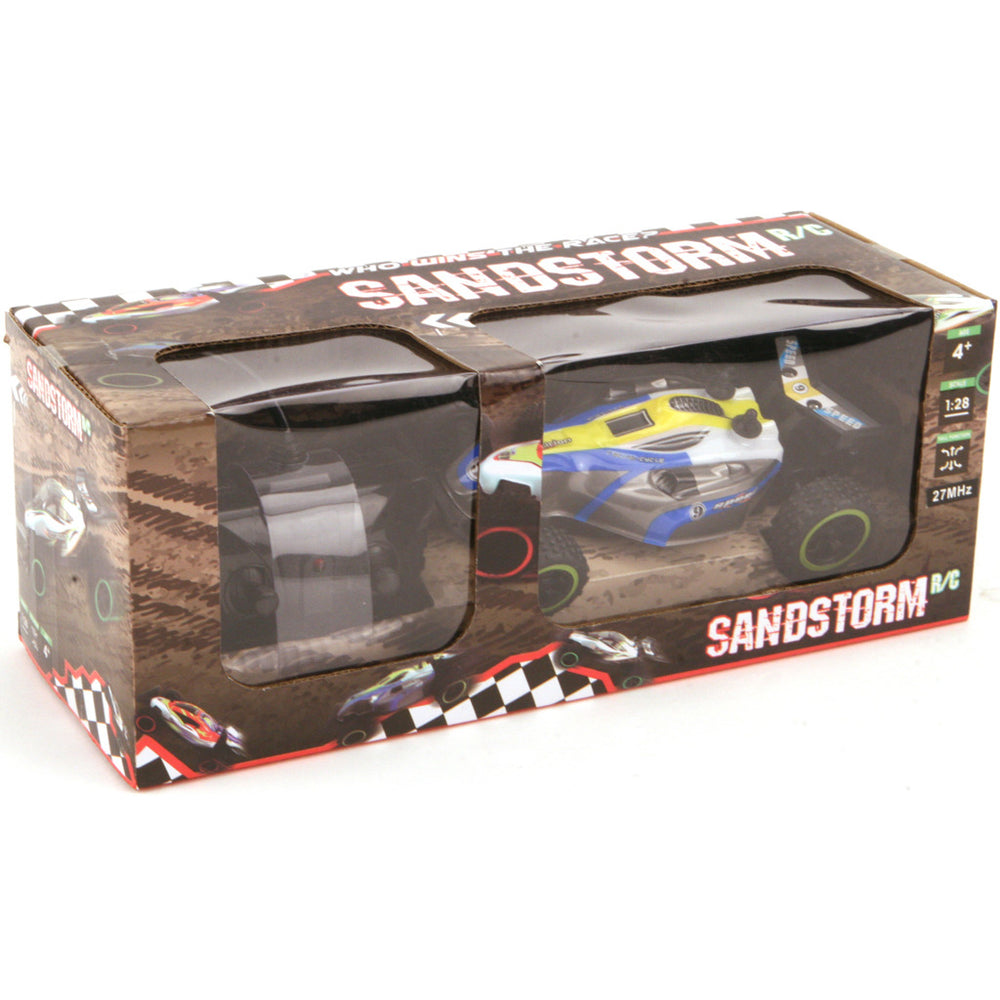 Basis zandstorm 2-kanaals 4-wiel aangedreven rc buggy 1:18