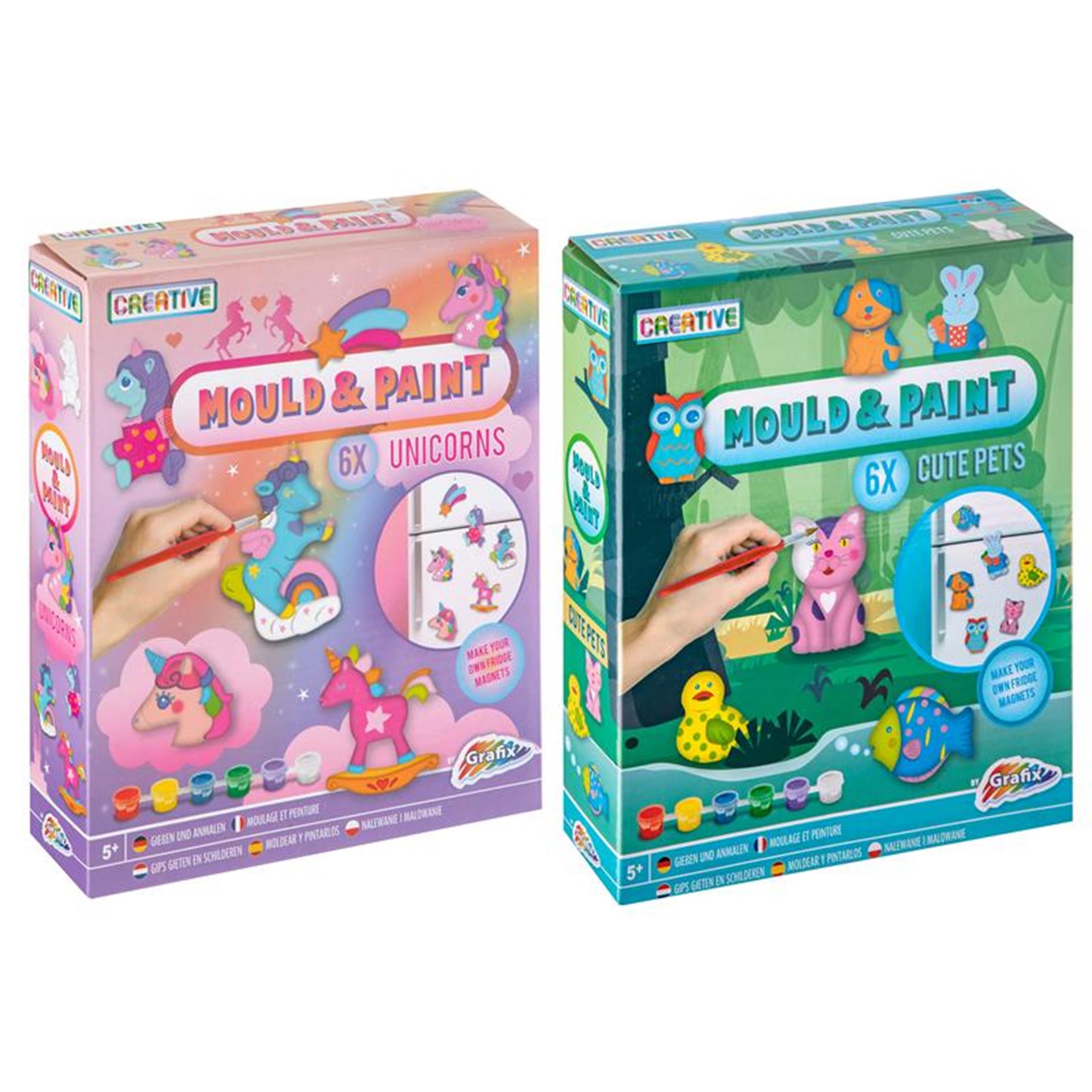 Grafix giet en schilder unicorn cute pet