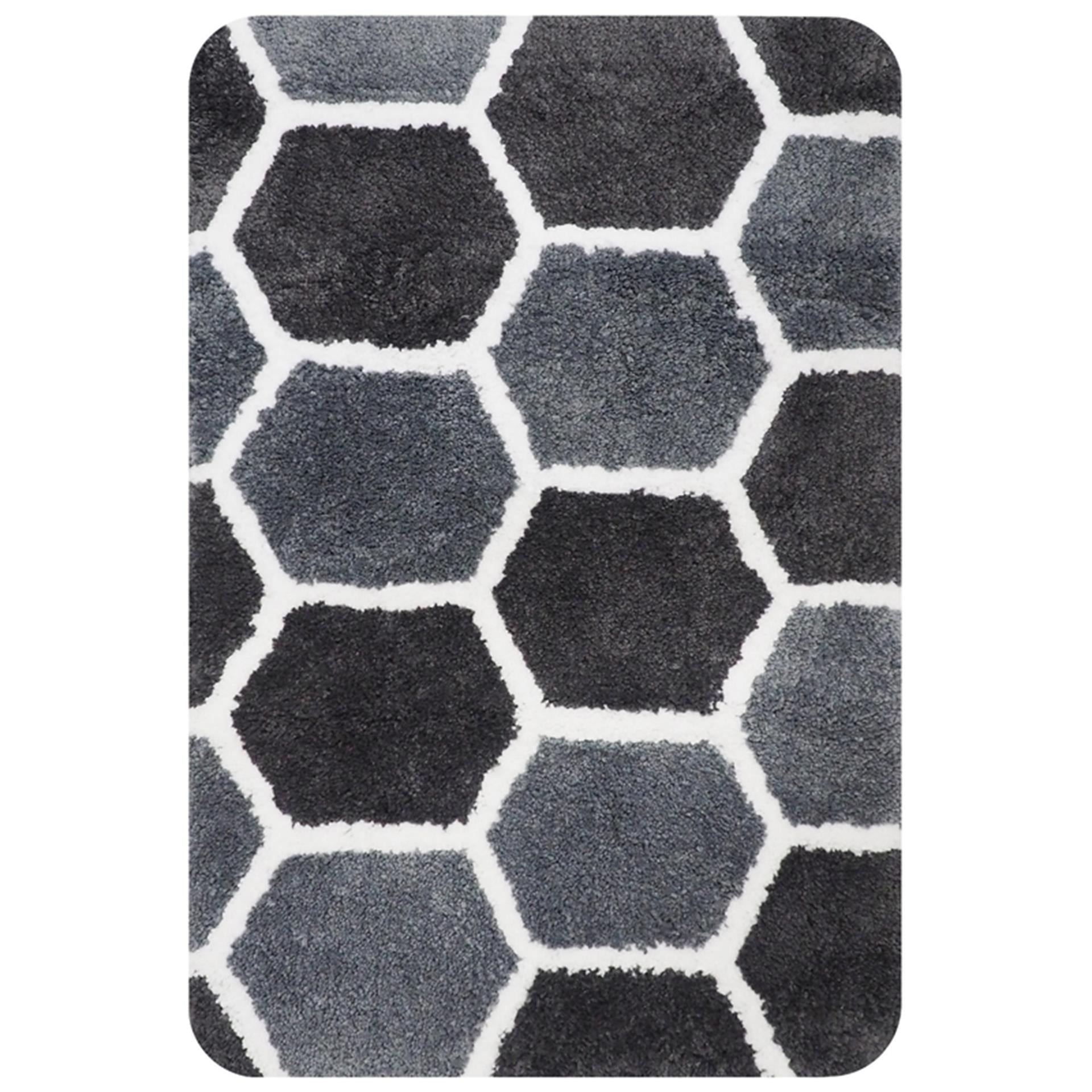 Hollandse huis rennes badmat 60x90 cm grijs
