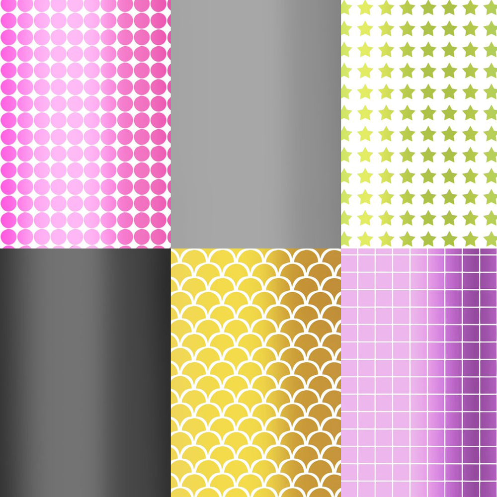 Cricut • premium vinyl mosaic permanent 30,5x122cm metallic vormen