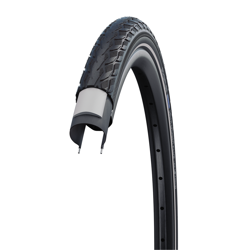 Buitenband Schwalbe Delta Cruiser Plus PunctureGuard 28 x 1.75 47-622mm - zwart met reflectie