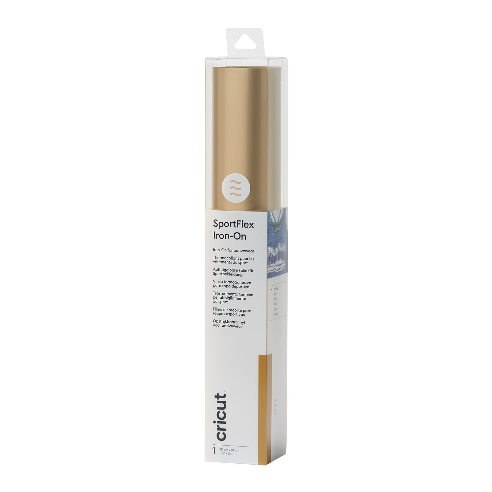 Cricut • sportflex iron-on goud