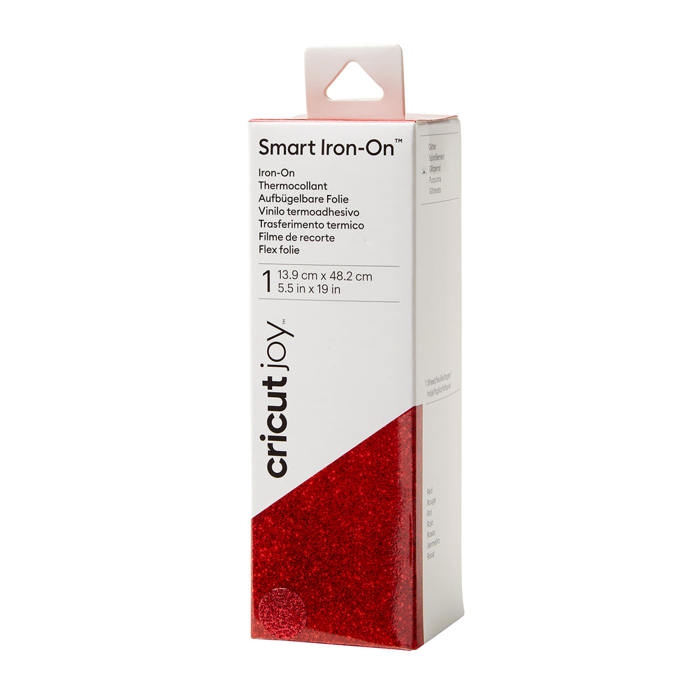 Cricut joy • smart iron-on glitter rood