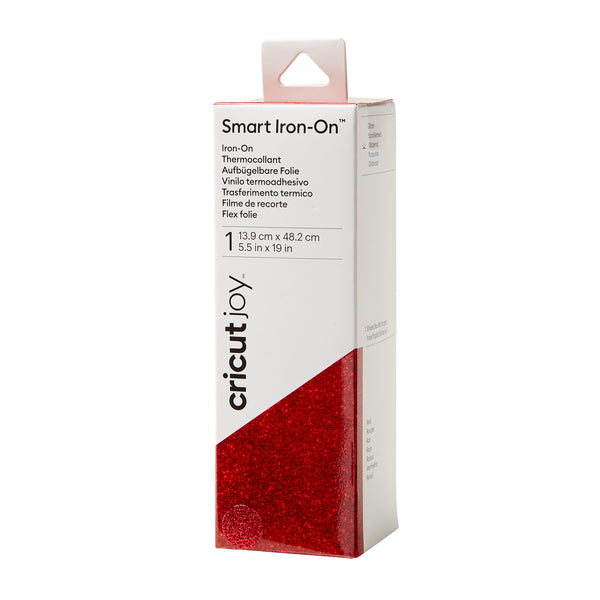 Cricut joy • smart iron-on glitter rood