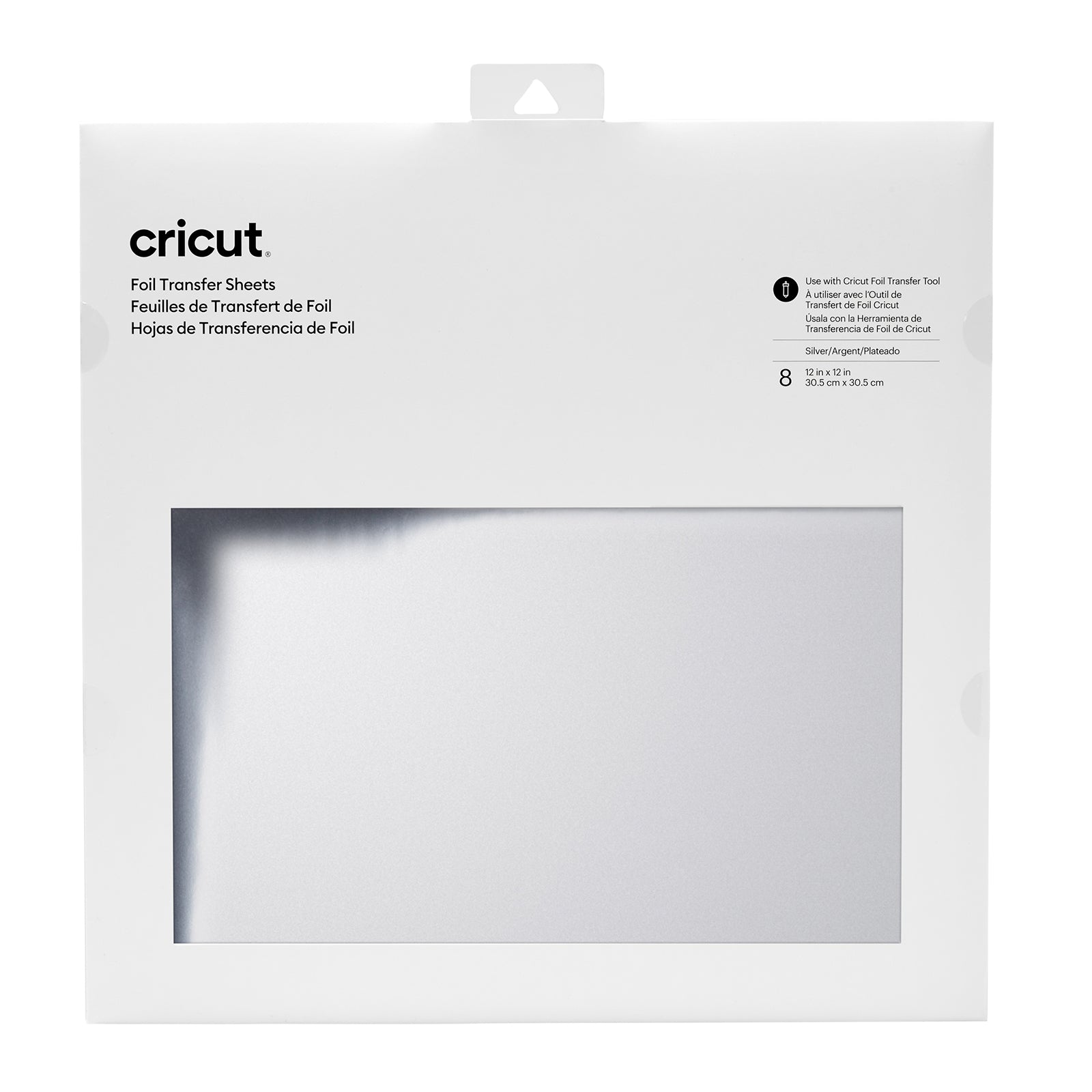Cricut • transferfolie vel 30x30cm 8 vel zilver