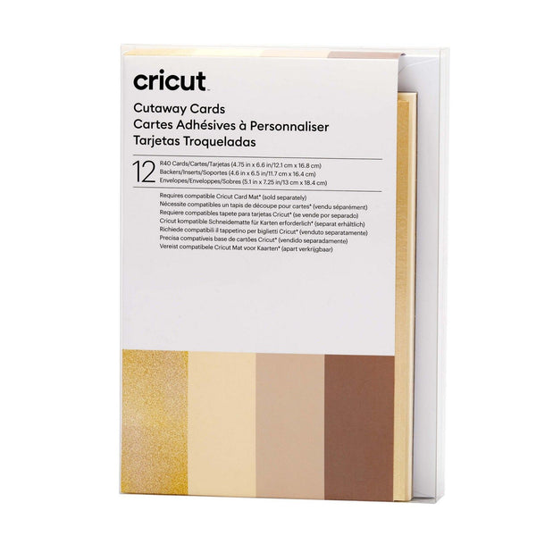 Cricut • cut-away cards neutrals r40