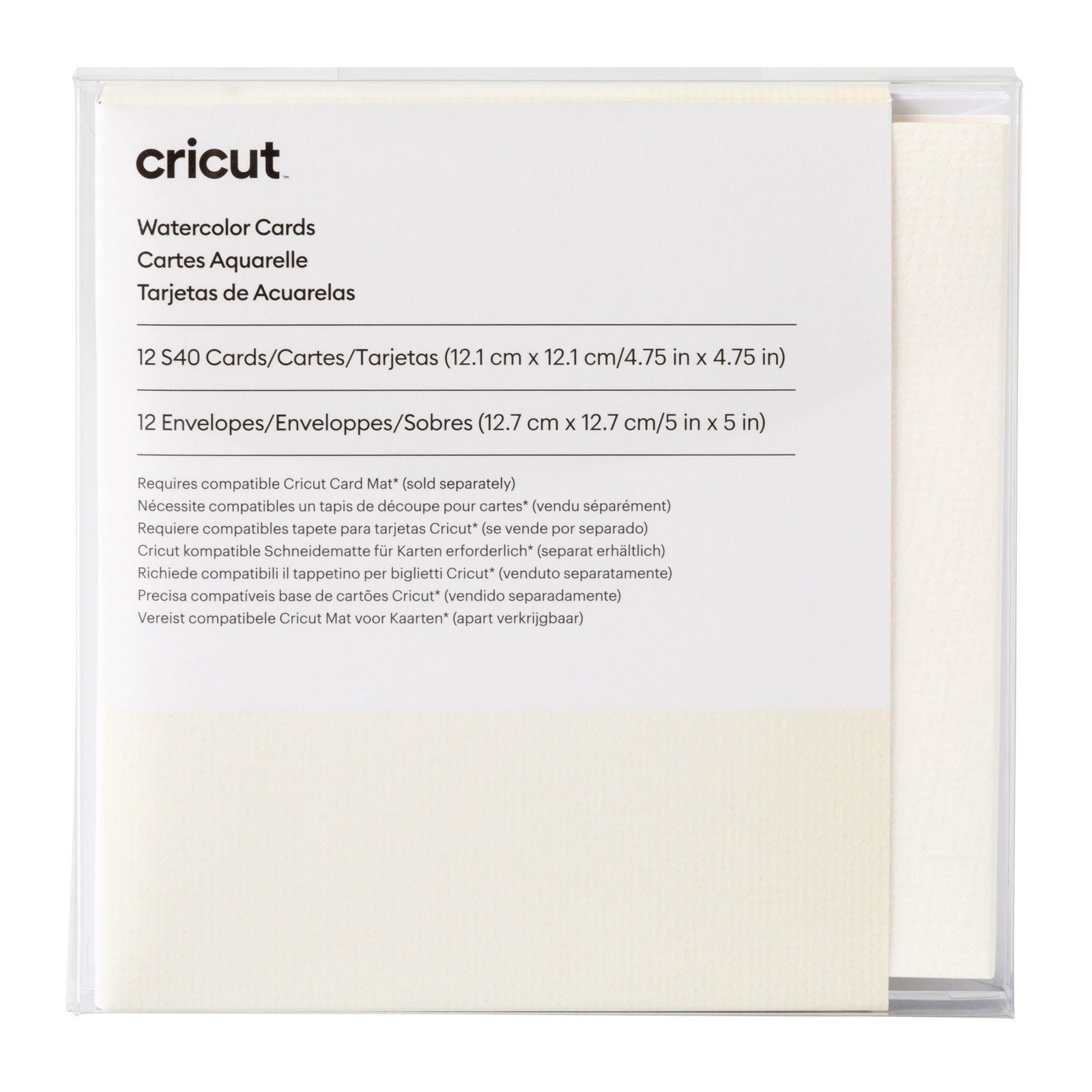 Cricut • watercolor cards s40 12 pieces