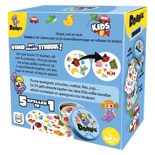 Asmodee Zygomatic Dobble Kids Card Game - Fast-paced Animal Game for Children