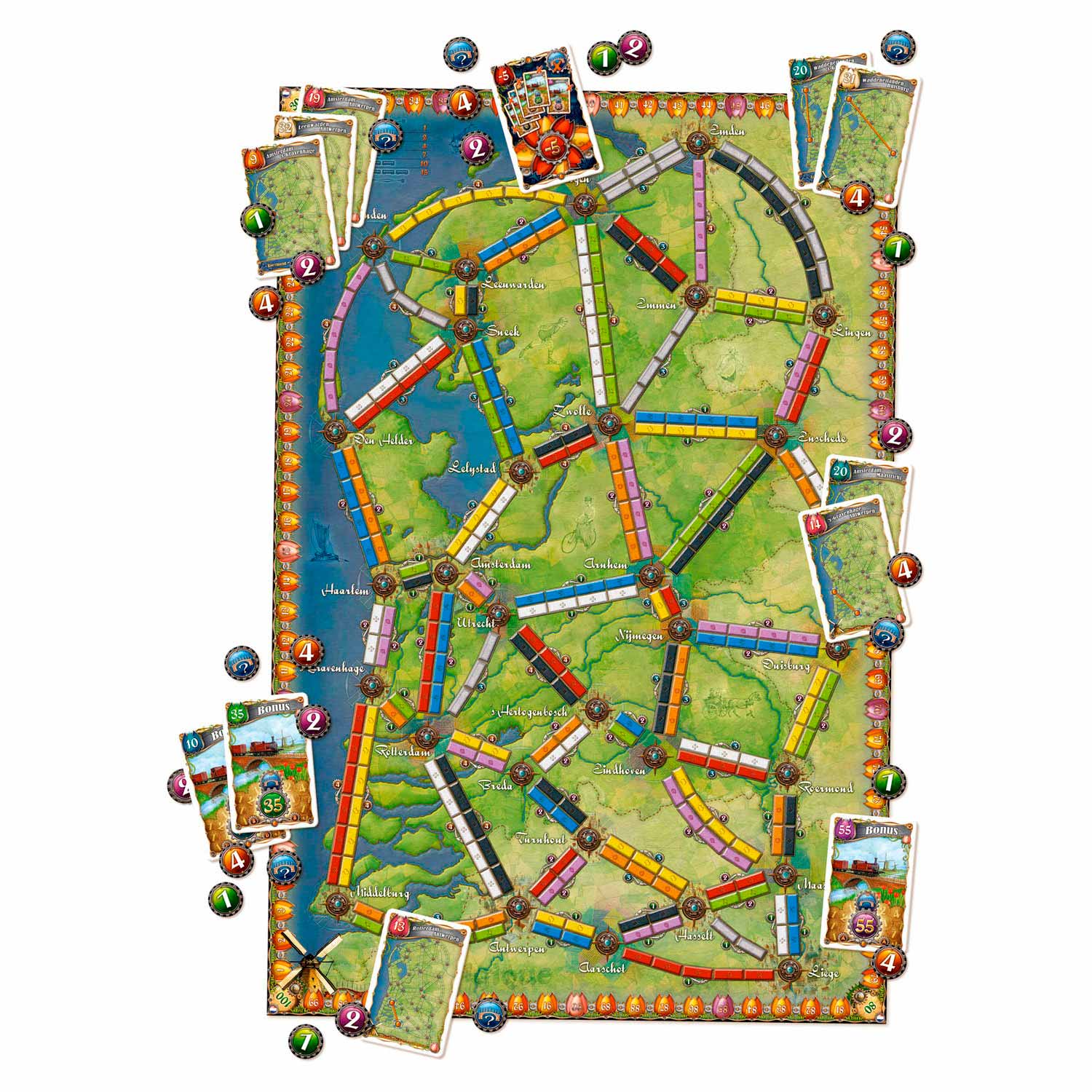 Days of wonder ticket to ride - nederland bordspel