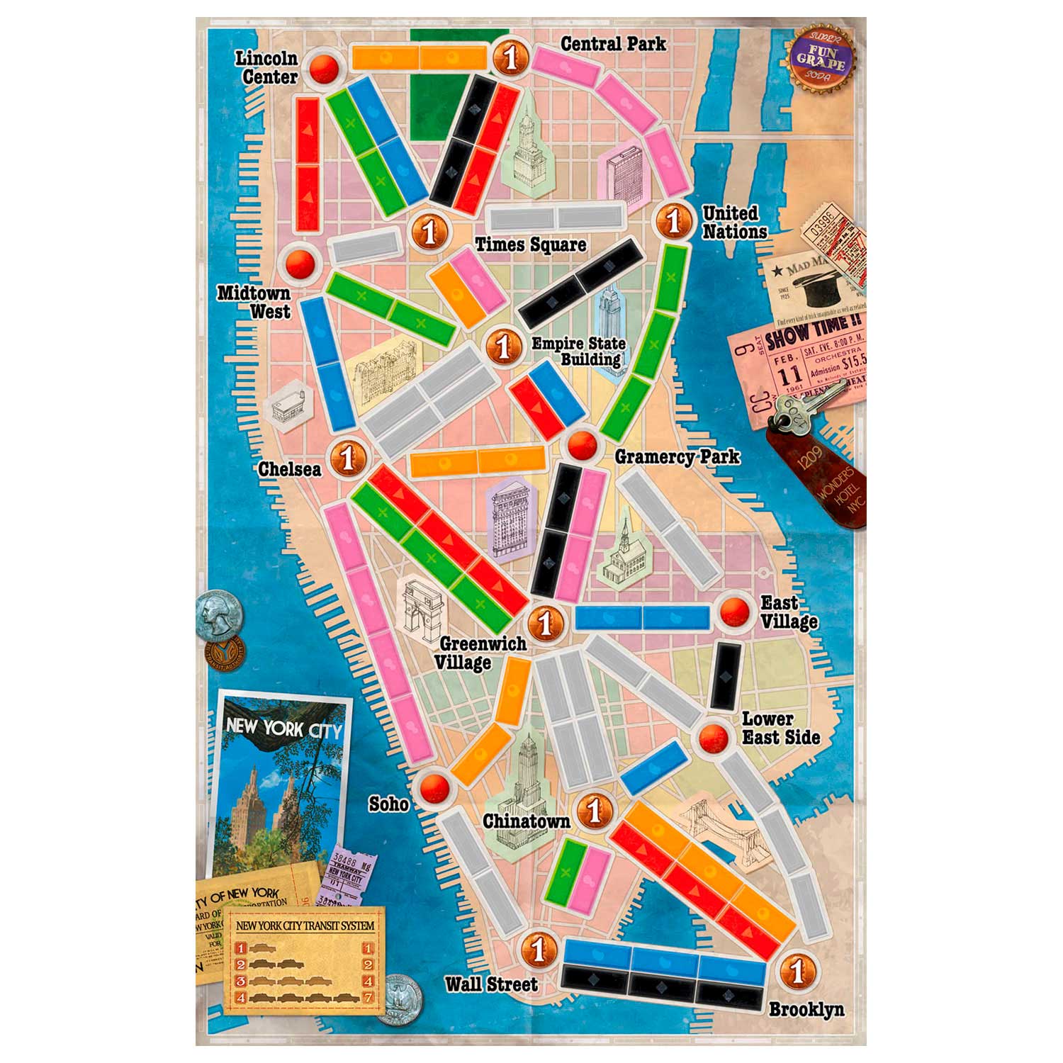 Asmodee ticket to ride new york bordspel