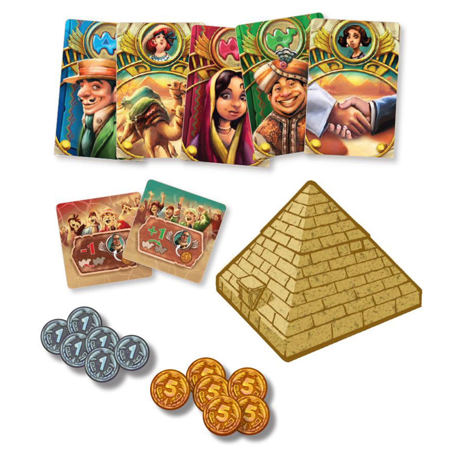 Asmodee eggertspiele camel up - bordspel kamelenrace - nieuwe editie met 3d palmboom