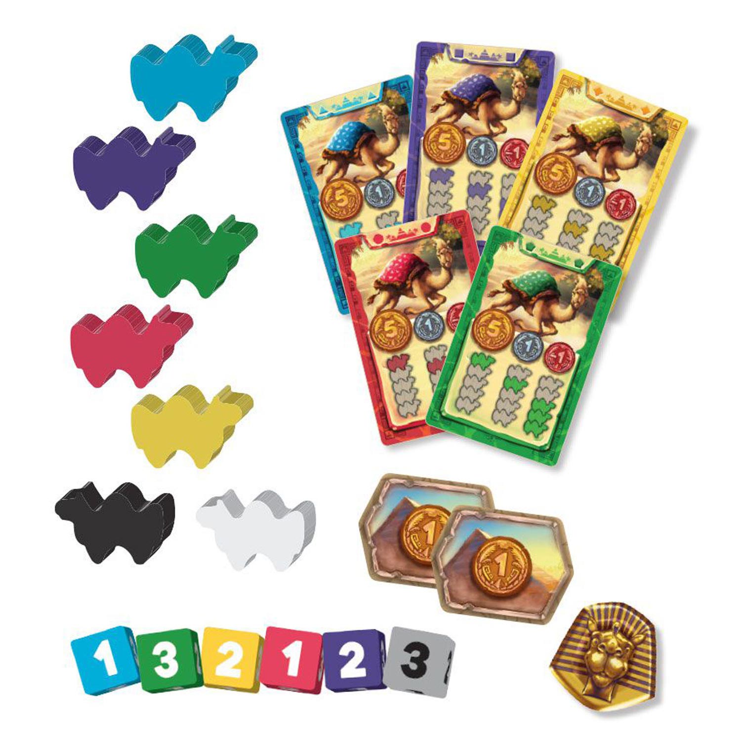 Asmodee eggertspiele camel up - bordspel kamelenrace - nieuwe editie met 3d palmboom