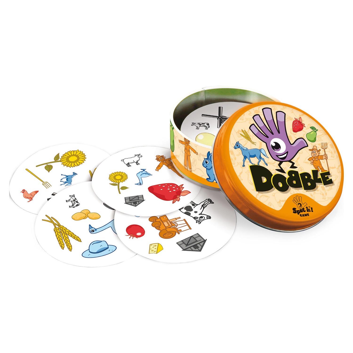 Dobble boerderij kaartspel vanaf 4 jaar 2-5 spelers