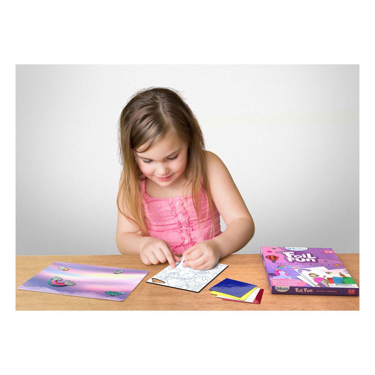 Megableu foil fun stickers maken prinses eenhoorn. 100 stickers