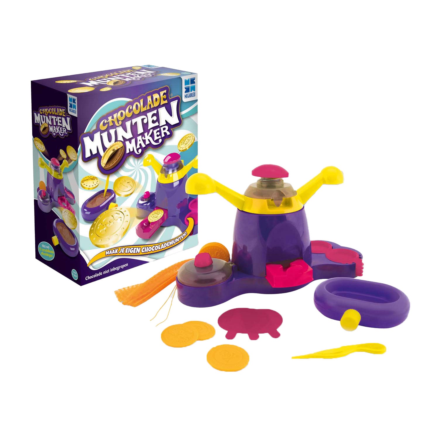 Megableu chocolade munten maker