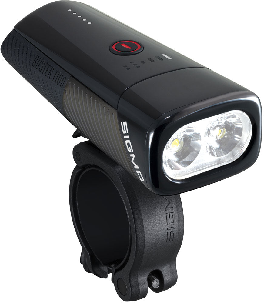 Sigma koplamp Buster 1100 LED schroefhouder -Li-ion accu USB