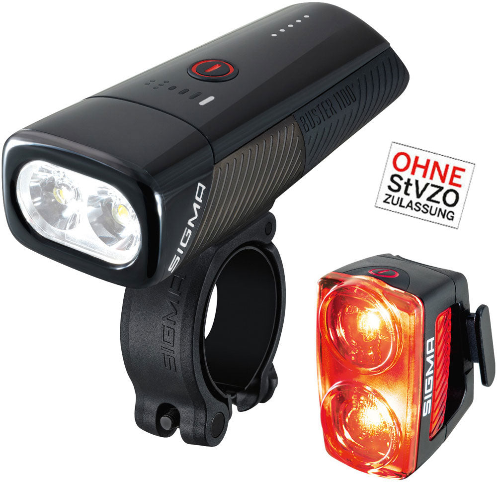 Verlichtingset Sigma Buster 1100 USB + Buster RL 150 Flitser USB