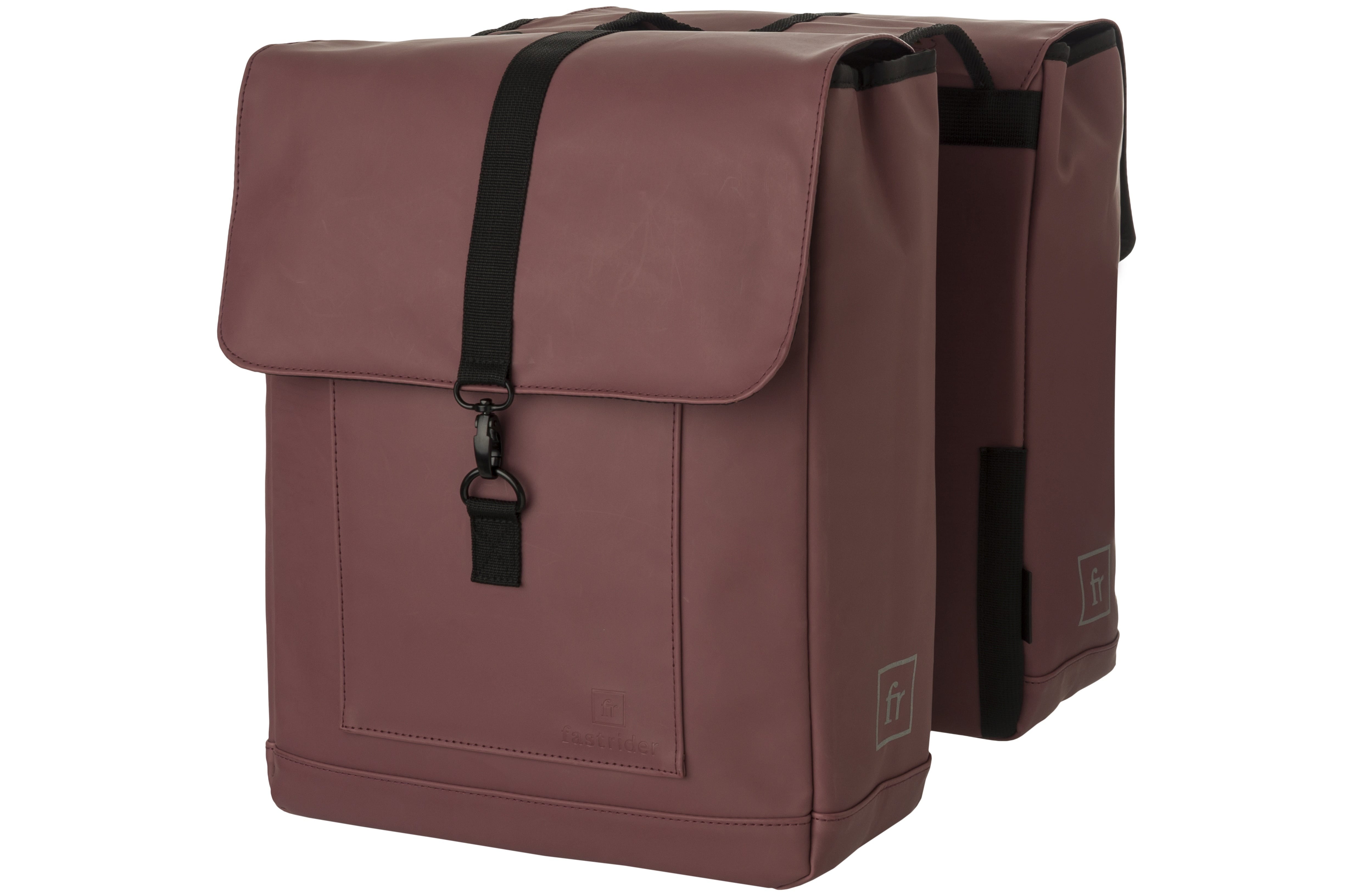 Fastrider jaxx ii dubbele fietstas – mik-compatibel – 28l – waterafstotend – incl. laptopvak – roze