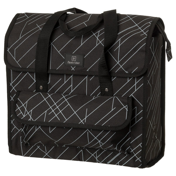 Fastrider lasse luxe shopper fietstas basics dex black white
