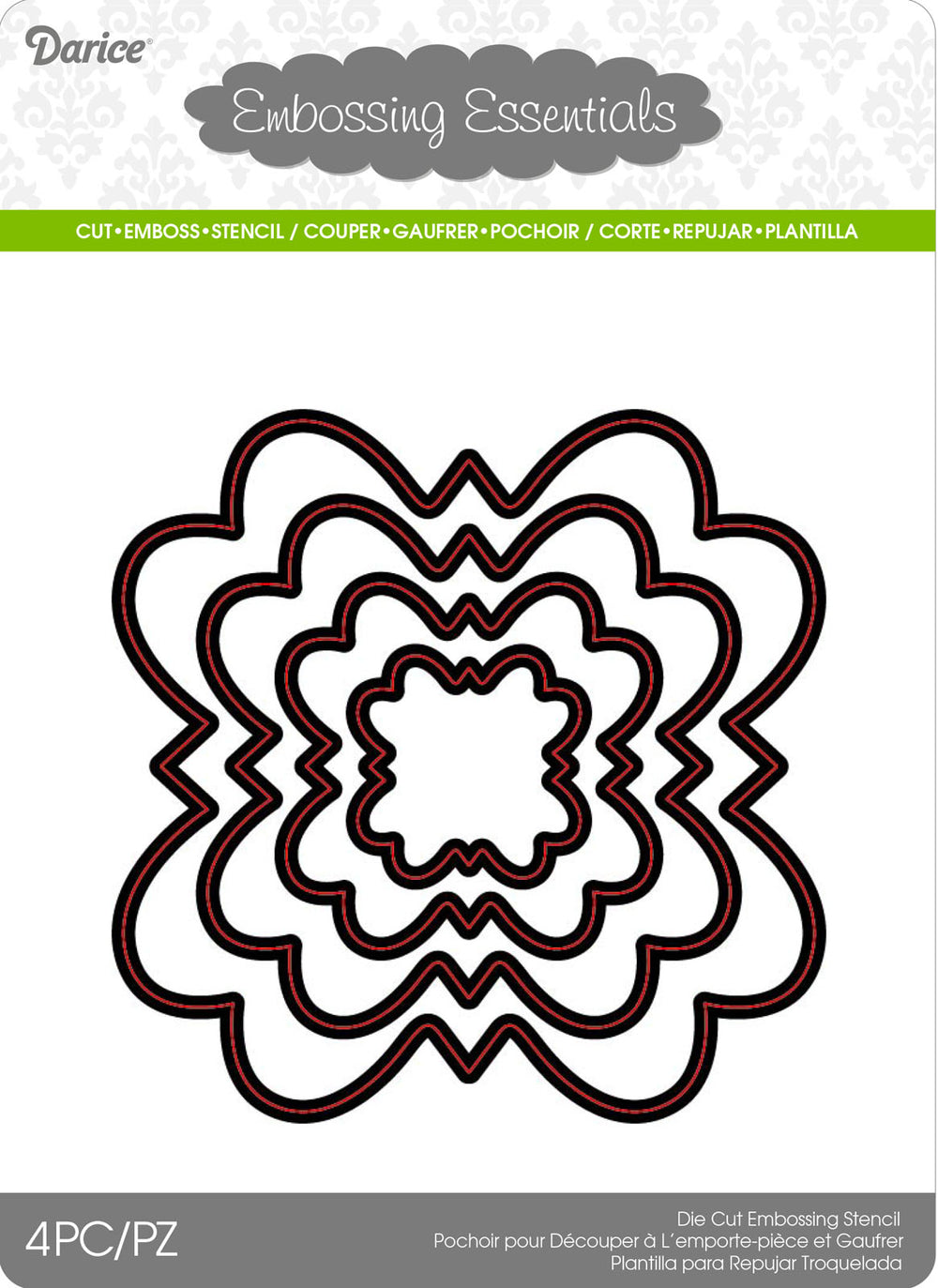 Darice • die cut stencil floal 103x103mm