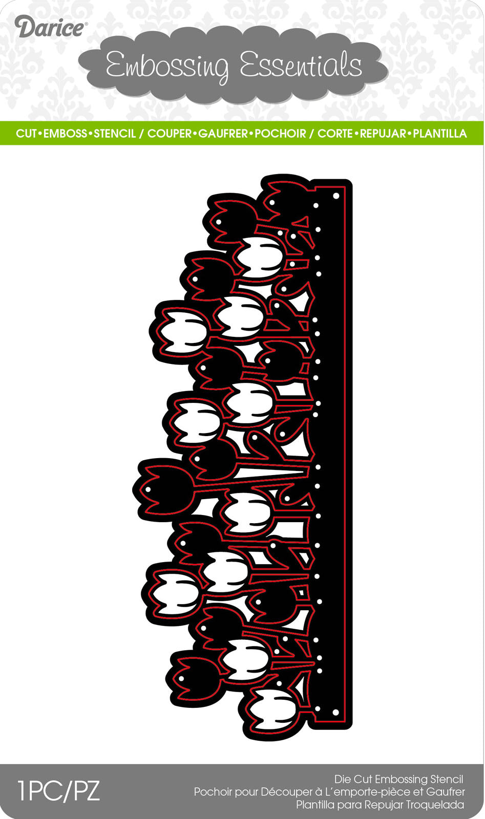 Darice • die cut stencil tulips 142x55mm