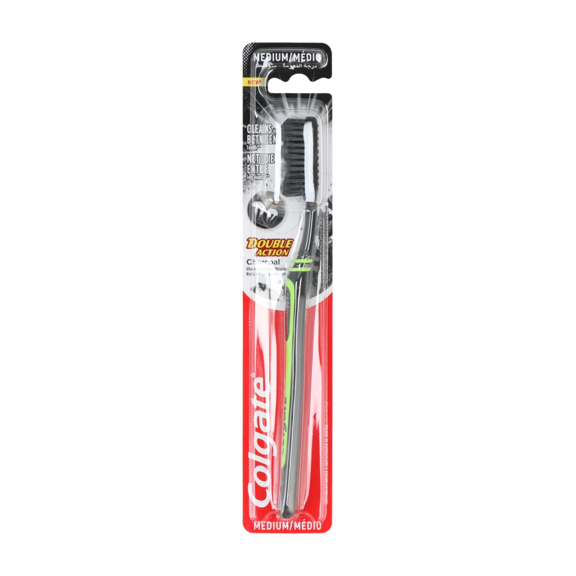 Colgate tandenborstel charcoal double action medium