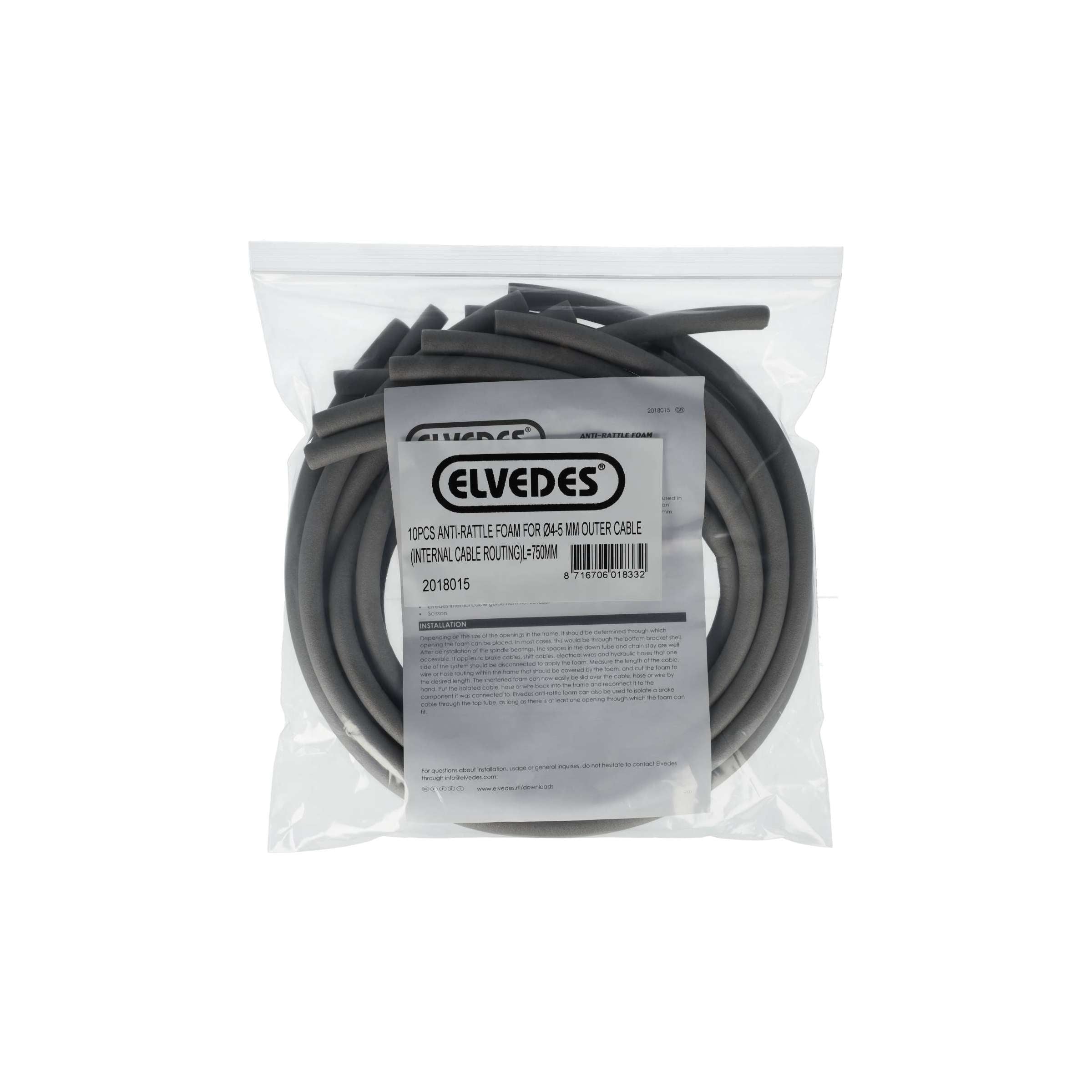 Tuyau anti-cliquetis mousse Elvedes 75 cm x ø11,0 6,0 mm (10 pièces)