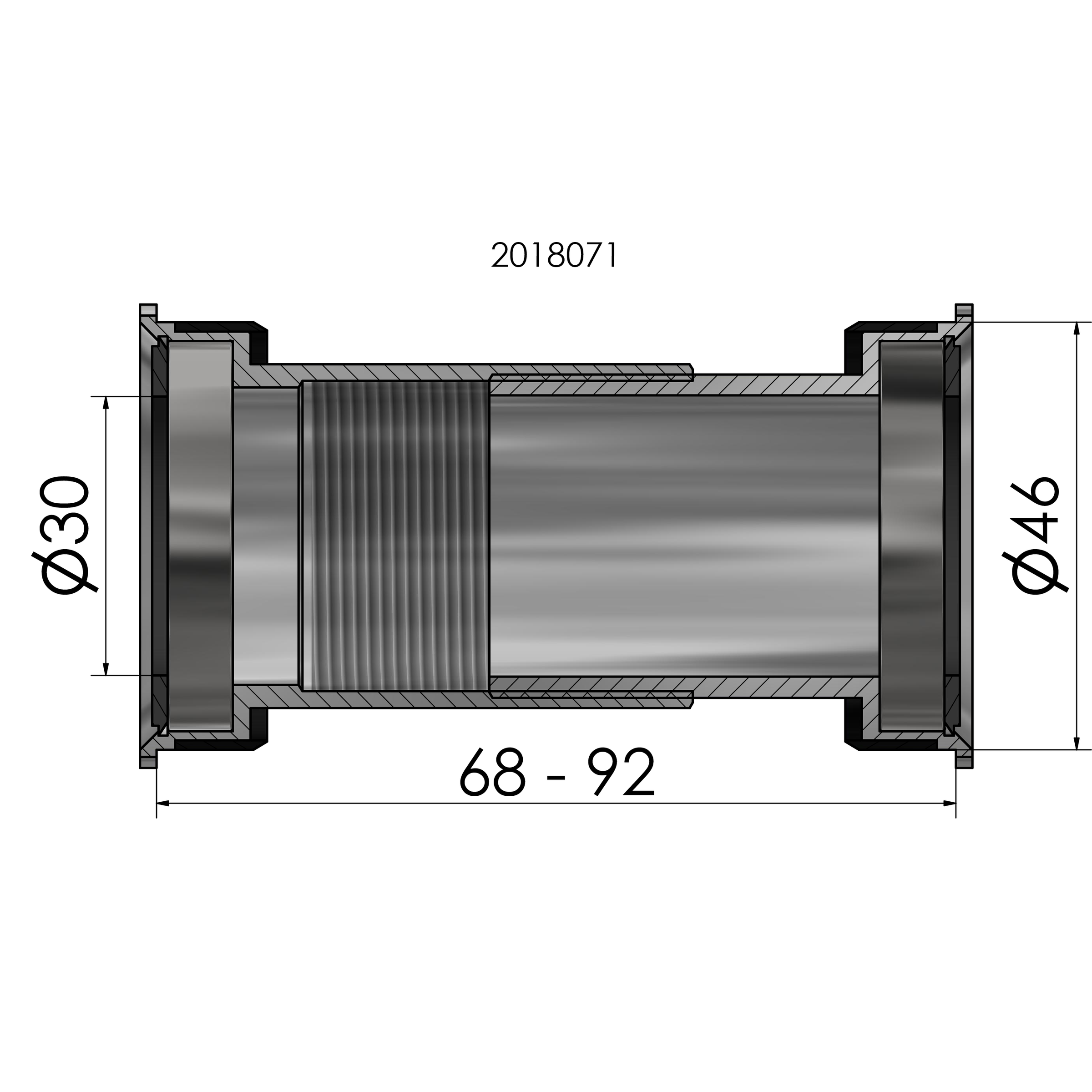 Trapas Elvedes Twist fit PF30 (verleden ook BB386 BB392)