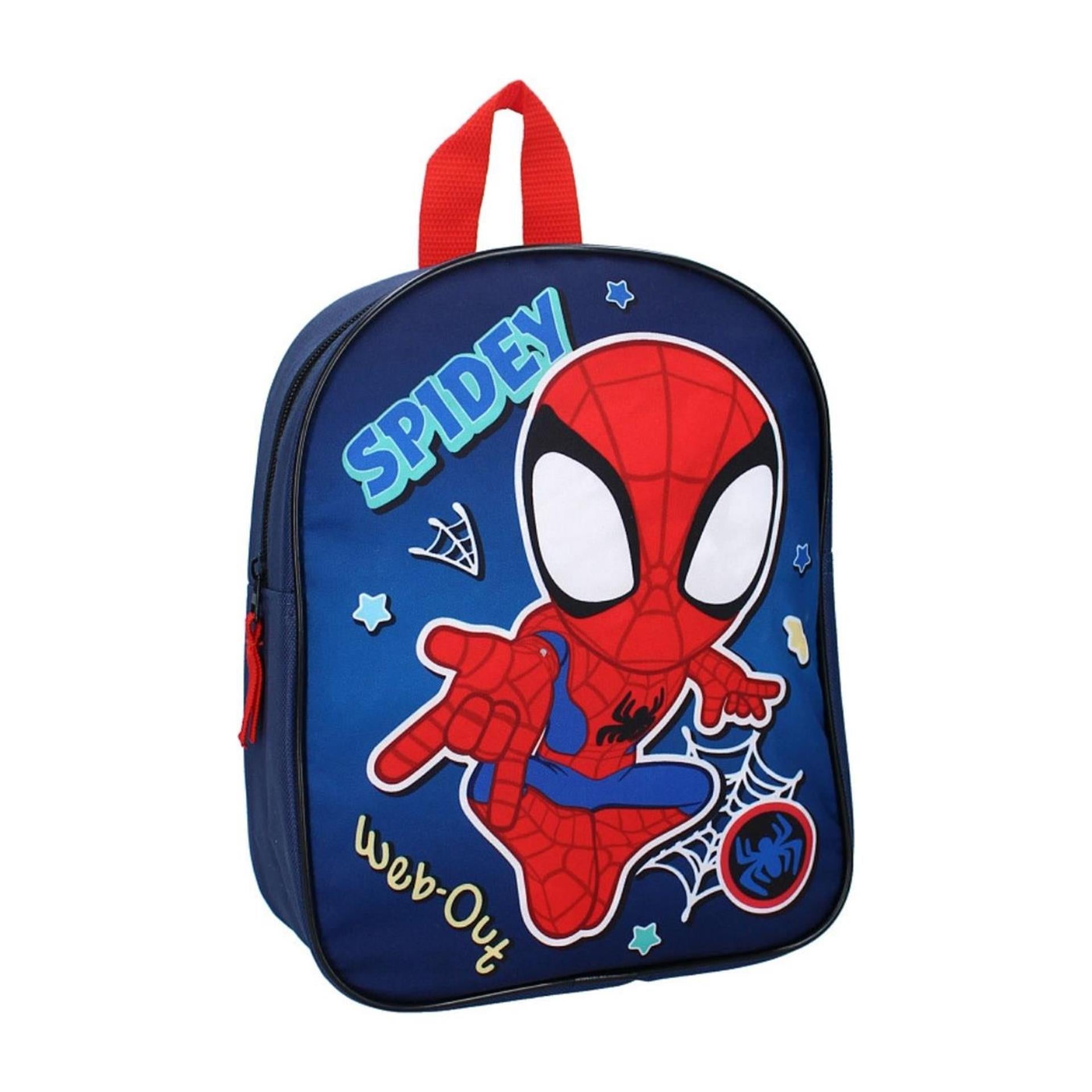 Vadobag rugzak spidey web-out! 29x22x9cm blauw